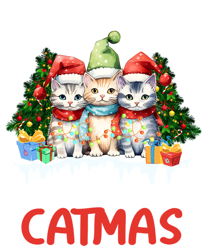 Funny Meow Feline Festive Merry Catmas Christmas Cat Gift Tall T-Shirt