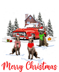 Merry Christmas Santa Reindeer Irish Wolfhound With Truck Meaningful Gift Women's Long Sleeve Flannel Pajama Set 