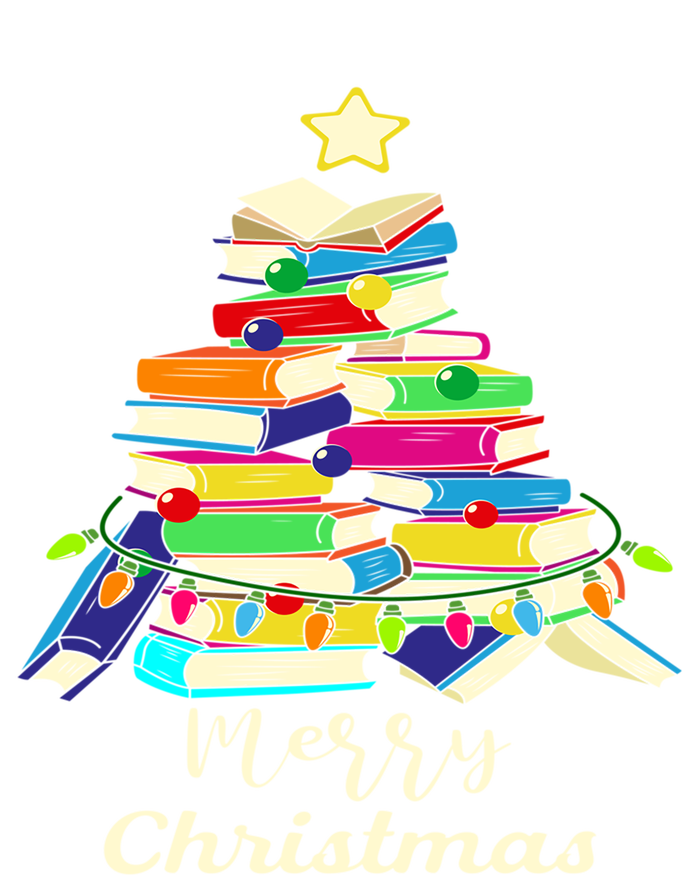 Book Lover Christmas Tree Library Book Xmas Tree Gift T-Shirt