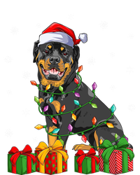 Funny Xmas Lighting Matching Santa Hat Rottweiler Christmas Meaningful Gift Magnet