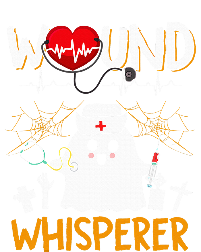 Wound Whisperer Funny Halloween Cute Ghost Nurse Tie-Dye Long Sleeve Shirt