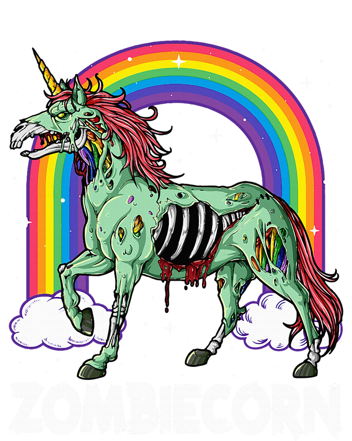 Z.ombiecorn Zo.mbie Unicorn Halloween Rainbow Toddler T-Shirt