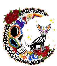 Halloween Sugar Skull Chihuahua And Moon Lover Kids Long Sleeve Shirt