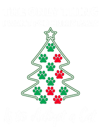 Christmas Tree Paw Adopt A Cat Pet Adoption Rescue Quote Gift T-Shirt