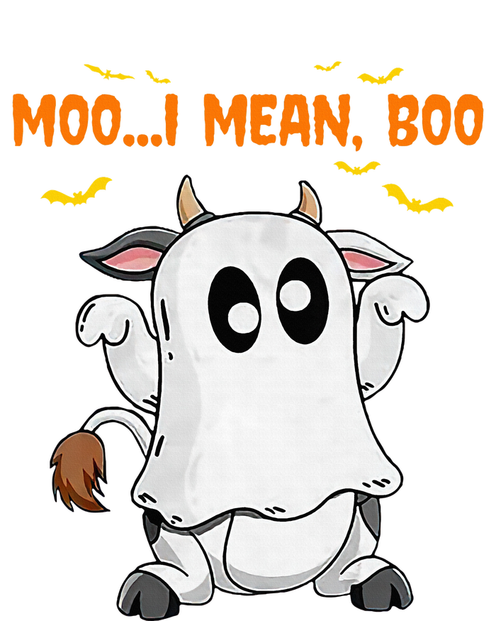 Ghost Cow Moo Mean Boo Pumpkin Moon Halloween T-Shirt