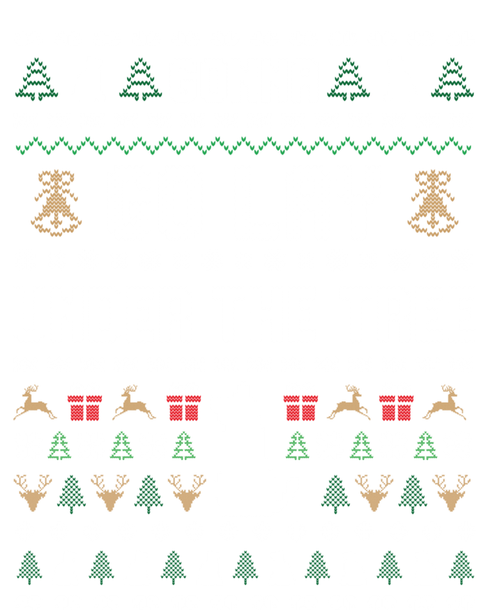 Gonna Go Lay Under Tree Holiday Ugly Christmas Sweater Gift Kids Long Sleeve Shirt