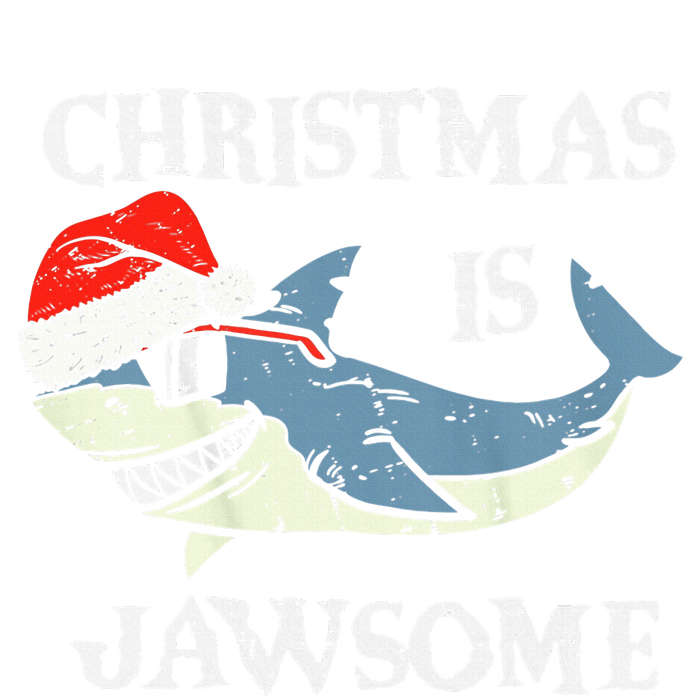 Santa Hat Shark Christmas Is Jawsome Xmas Lights Premium Hoodie