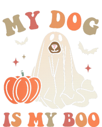 My Dog Is My Boo Spooky Season Ghost Halloween Groovy Retro Women's Perfect Tri Tunic Long Sleeve Shirt