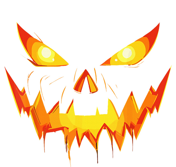 Jack O Lantern Face Pumpkin Scary Halloween Costume Funny T-Shirt