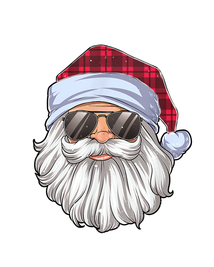 I Dont Believe In You Either Christmas Santa Sunglasses Gift Striped Beanie with Solid Band