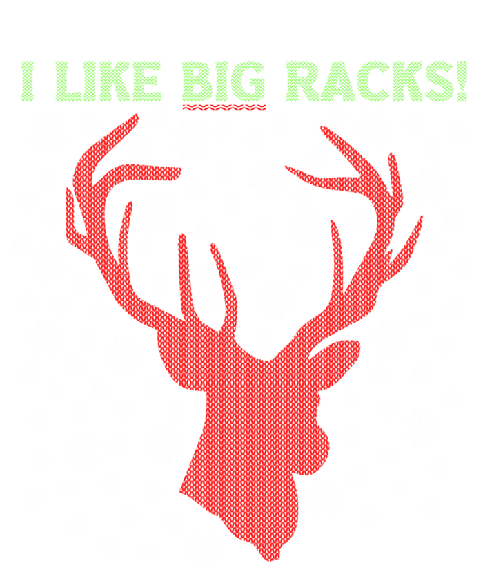 I Like Big Racks And I Can Not Lie Reindeer Ugly Christmas Gift Full-Length Apron With Pockets