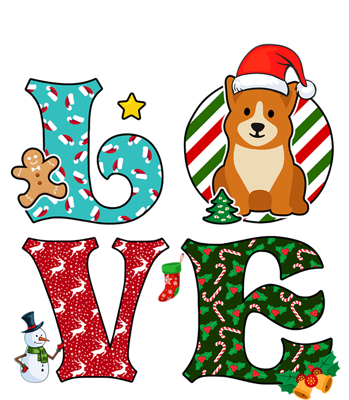 I Love Dog Pembroke Welsh Corgi Christmas Gift T-Shirt