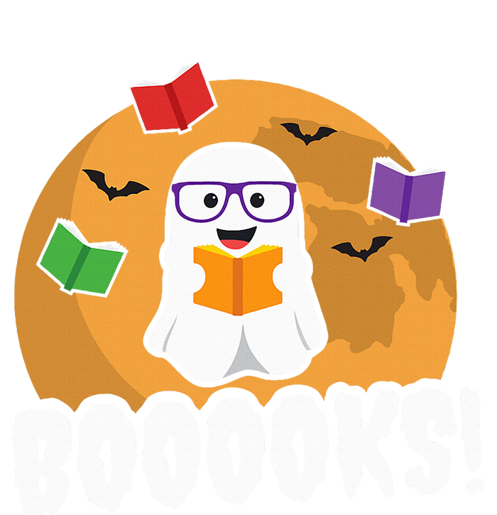 Booooks Ghost Boo Read Books Library Gift Funny T-Shirt