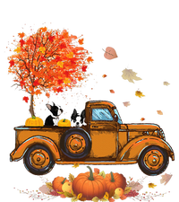 Boston Terrier Pumpkins Truck Autumn Leaf Fall thanksgiving T-Shirt