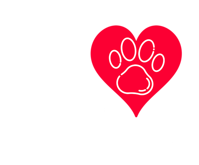 I Love My Peekapoo I Heart My Peekapoo Pekingese Poodle Mix Cool Gift Women's Long Sleeve Flannel Pajama Set 