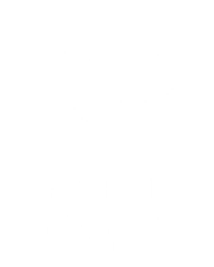 Thankgiving Turkey Never Skip Leg Day Meaningful Gift Women's V-Neck T-Shirt