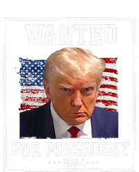 Wanted Donald Trump For President 2024 USA Flag Vintage Button