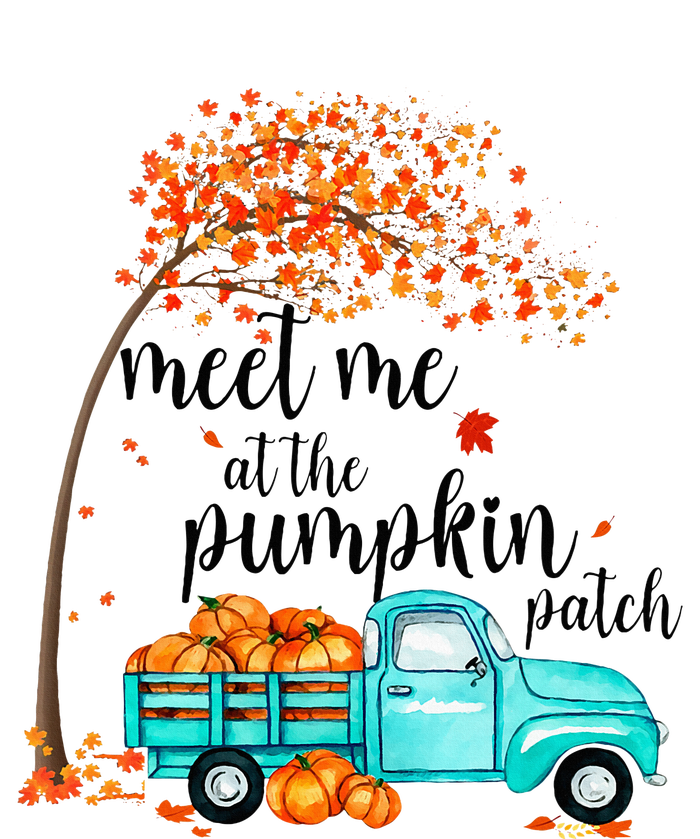 Meet Me At The Pumpkin Patch Halloween Vintage Truck Fall T-Shirt