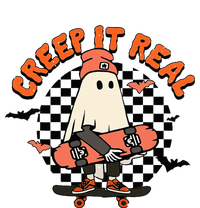 Creep It Real Ghost Halloween Sweating Sucks Skeleton  Ceramic Tree Ornament