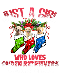 Just A Who Loves Golden Retrievers And Christmas Cool Gift Premium T-Shirt