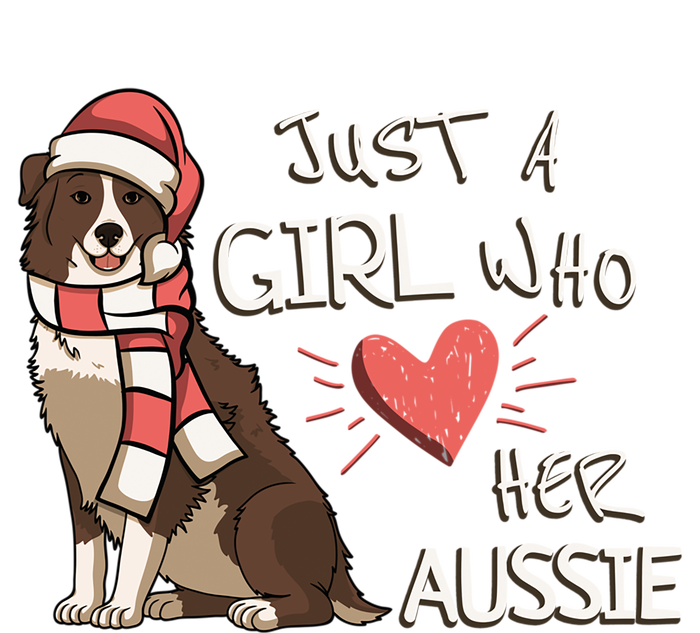 Just A Who Loves Her Australian Shepherd Dog Christmas Meaningful Gift T-Shirt