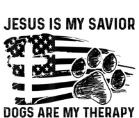 Jesus Is My Savior Dogs Are My Therapy Thanksgiving Day 12 oz Stainless Steel Tumbler Cup