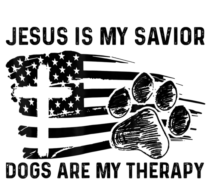 Jesus Is My Savior Dogs Are My Therapy Thanksgiving Day 12 oz Stainless Steel Tumbler Cup