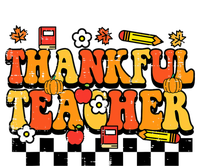 Thankful Teacher Retro Groovy Thanksgiving Fall Kids Long Sleeve Shirt