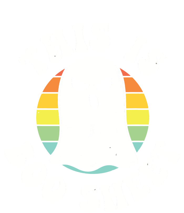 This Is Boo Sheet Ghost Retro Halloween Costume 7-Panel Snapback Hat