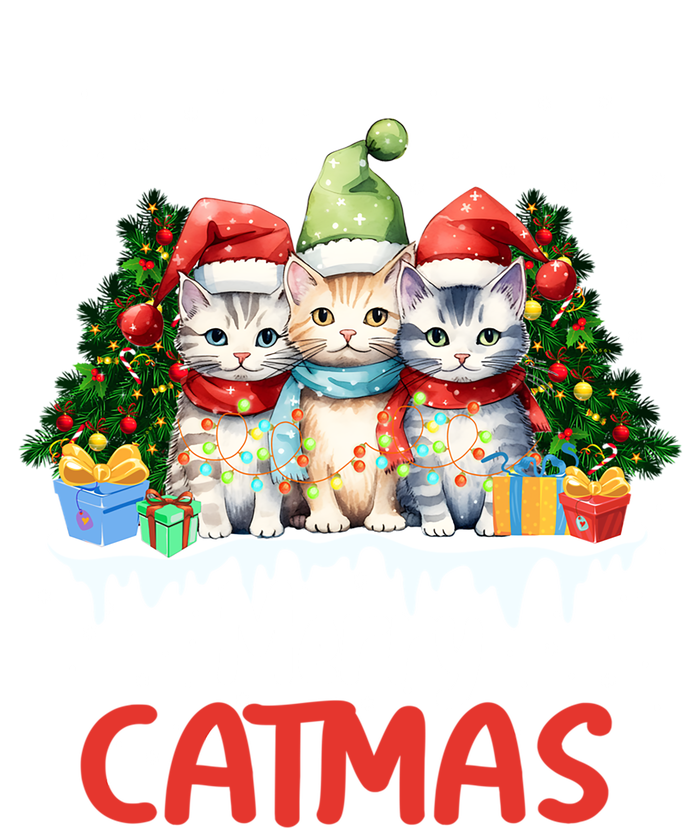 Meowy Feline Festivities Merry Catmas Christmas Cat Gift Kids T-Shirt