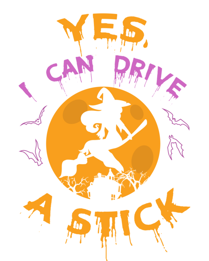 Witch Yes I Can Drive A Stick For Halloween Party Costume Pom Pom 12in Knit Beanie