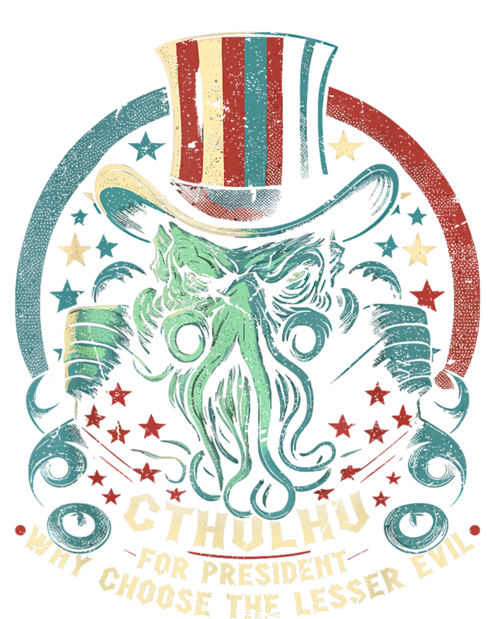 Cthulhu For President Election 2024 Cosmic Horror Cthulhu Full-Length Apron With Pockets