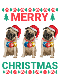 Merry Christmas Pug Puppy Cute Xmas Pug Lover Funny Gift Tall Hoodie