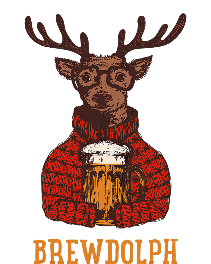 Brewdolph Reindeer Beer Lovers Funny Christmas T-Shirt