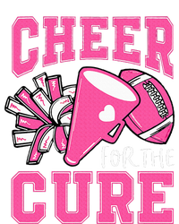 Cheer For The Cure Breast Cancer Awareness Cheerleader Funny T-Shirt