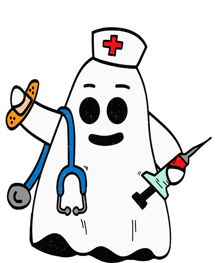 Nurse Ghost Scrub Cute Halloween Costume For Nurses RN Kids Sweatshirt