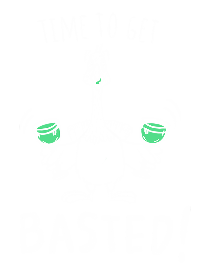 Time To Get Basted Funny Wine Thanksgiving Adult Turkey Gift Funny Gift Doggie Tank