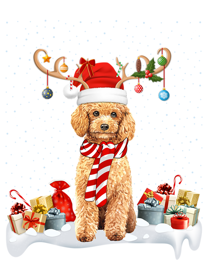 Toy Poodle Dog Xmas Lights Reindeer Toy Poodle Christmas Great Gift Coaster