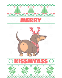 Merry Myass Funny Ugly Christmas Dachshund Dog Lovers Funny Gift T-Shirt