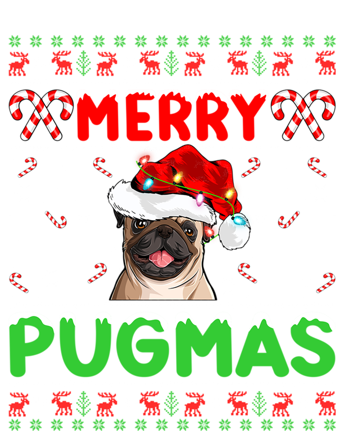 Merry Pugmas Santa Pug Dog Xmas Lighting Ugly Pug Christmas Meaningful Gift Sweatshirt