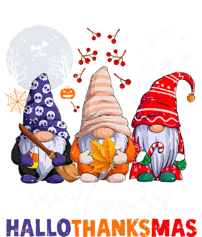 Halloween Thanksgiving Christmas Happy HalloThanksMas Gnomes T-Shirt