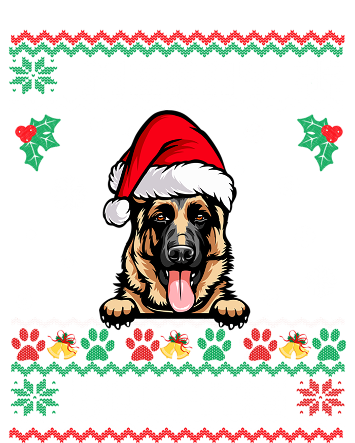 Merry Woofmas Ger Shepherd Dog Christmas Funny Ugly Xmas Funny Gift Kids Hoodie