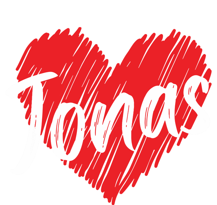 I Love Jonas Heart Personalized Name Jonas T-Shirt