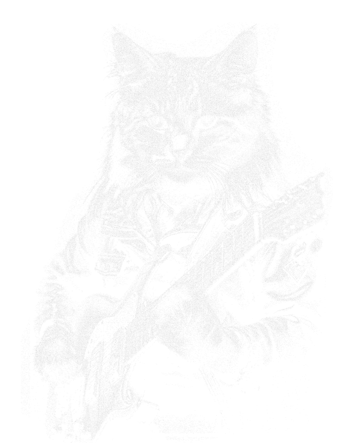 Cat Electric Guitar Full Zip Hoodie