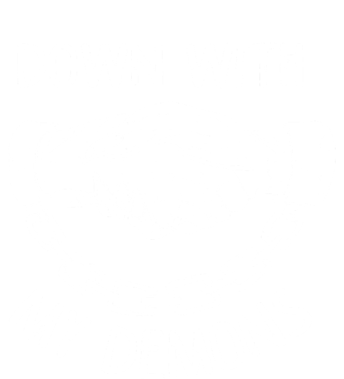 Down With My Demons Deal Handshake Aesthetic Humour Goth T-Shirt