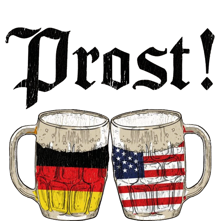 Oktoberfest Holiday Prost Beer German American Flag Premium Hoodie