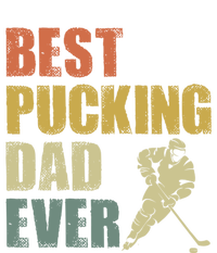 Cool Hockey Dad Gift Funny Best Pucking Dad Ever Sports Gag Gift T-Shirt