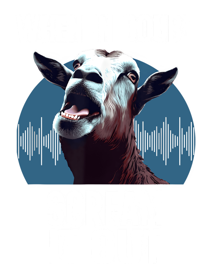 Screaming Goat Scream It Out Meme Face Goat Owner Farmer T-Shirt