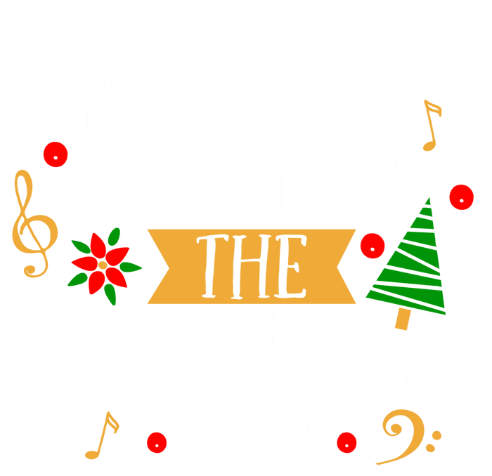 Rockin Around The Christmas Tree Holiday Cool Gift Sweatshirt Cinch Pack Bag