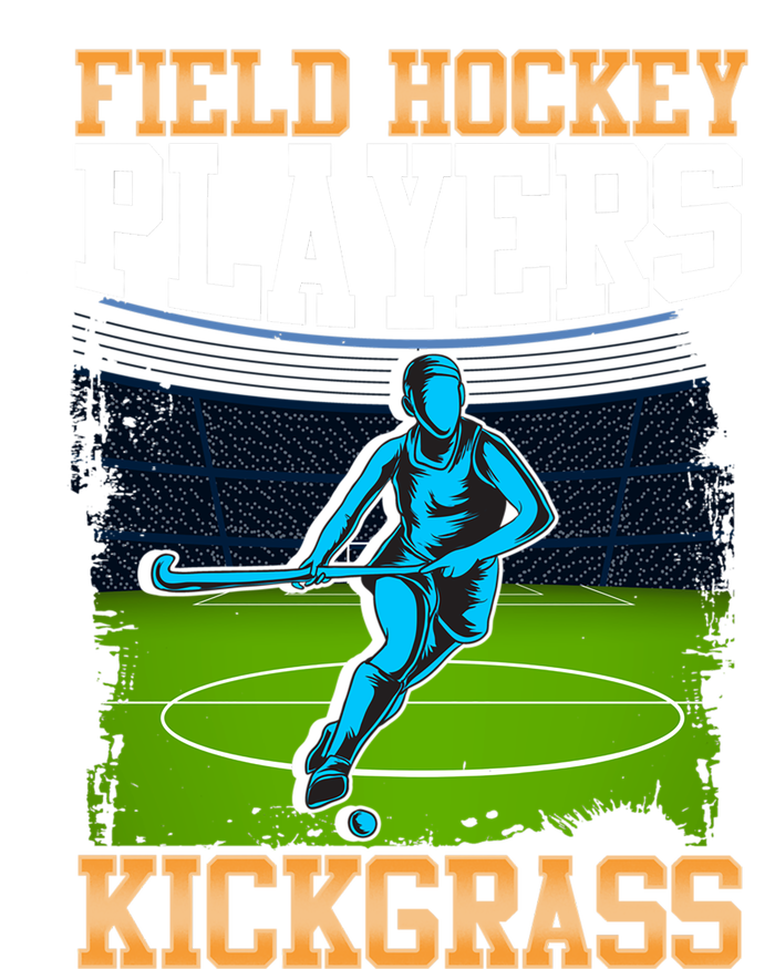 Field Hockey Players Kick Grass Game Day Hockey Stick Gift Women's T-Shirt